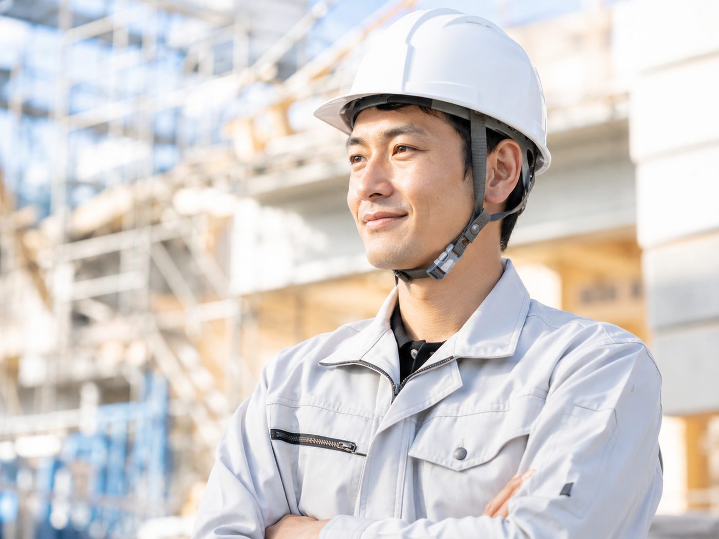 建設現場で働く作業員